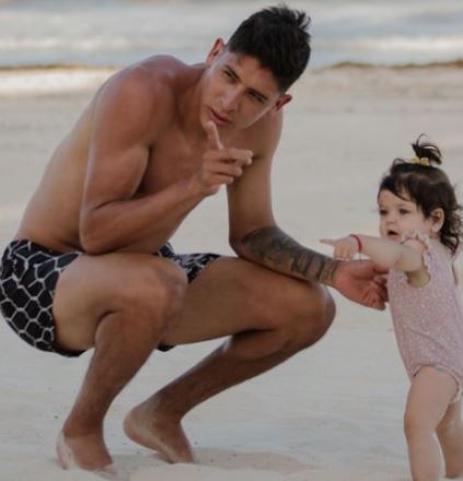 Sofia Toache boyfriend Edson Alvarez spending quality time with daughter Valentina in 2020